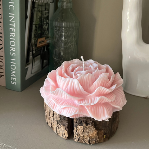 Large Peony 15cm Scented Soy Candle