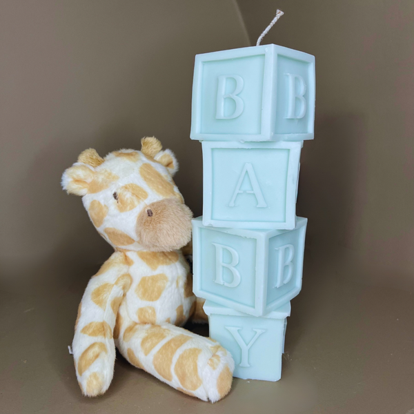 Baby Shower Blocks Soy Candle