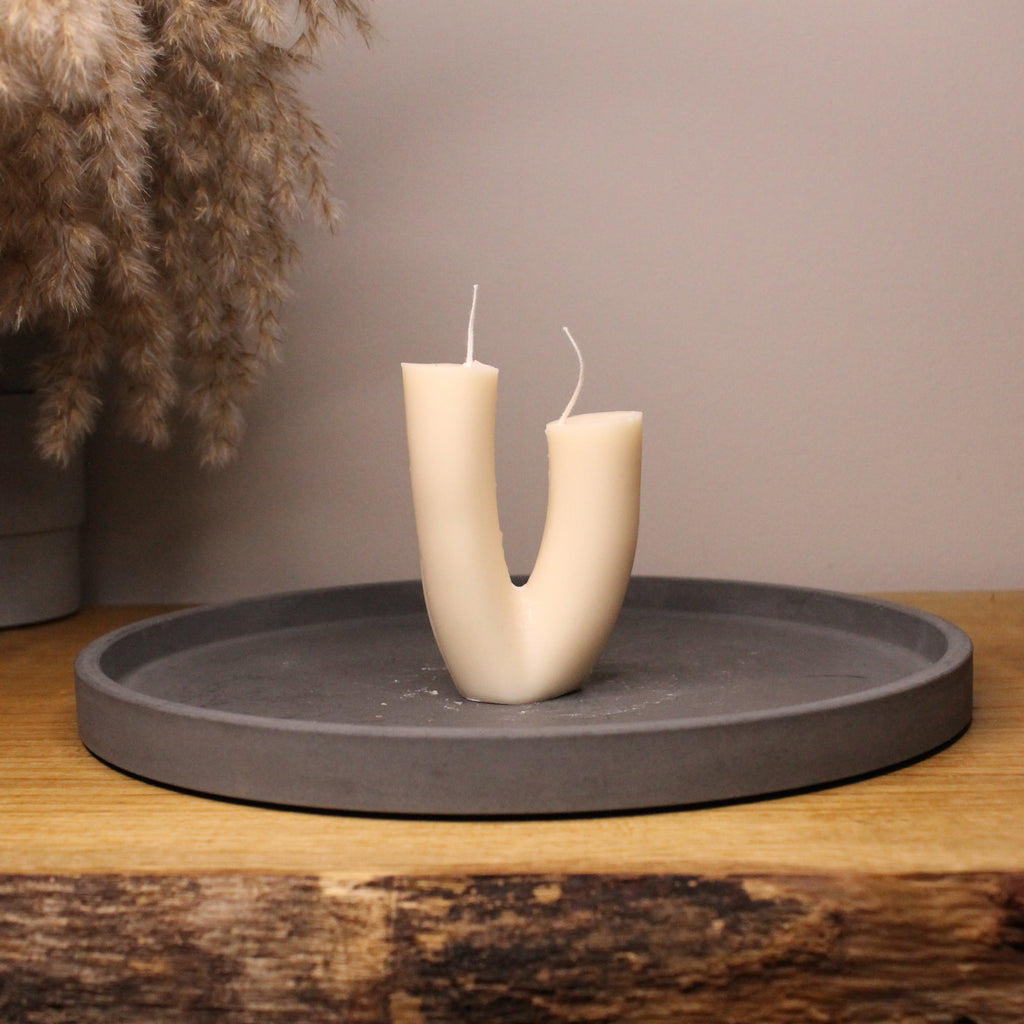 V Bend Scented Soy Candle – Nude Flame Candles