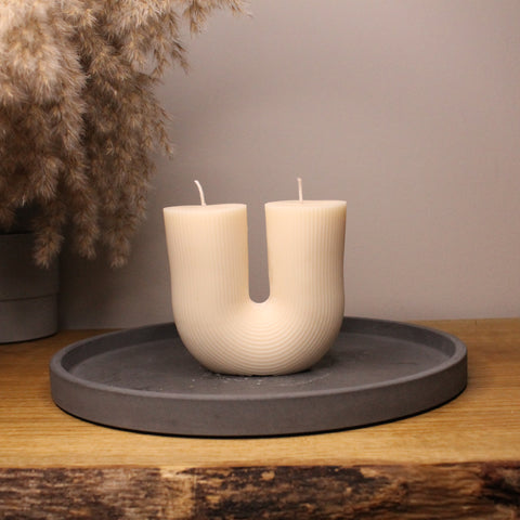 U Bend Textured Scented Soy Candle