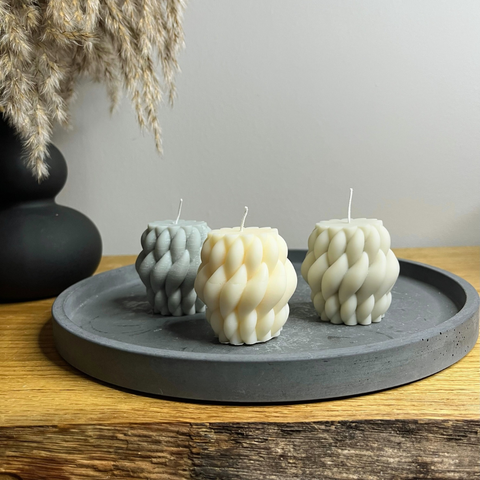 Miniature Chunky Knit Scented Soy Candle